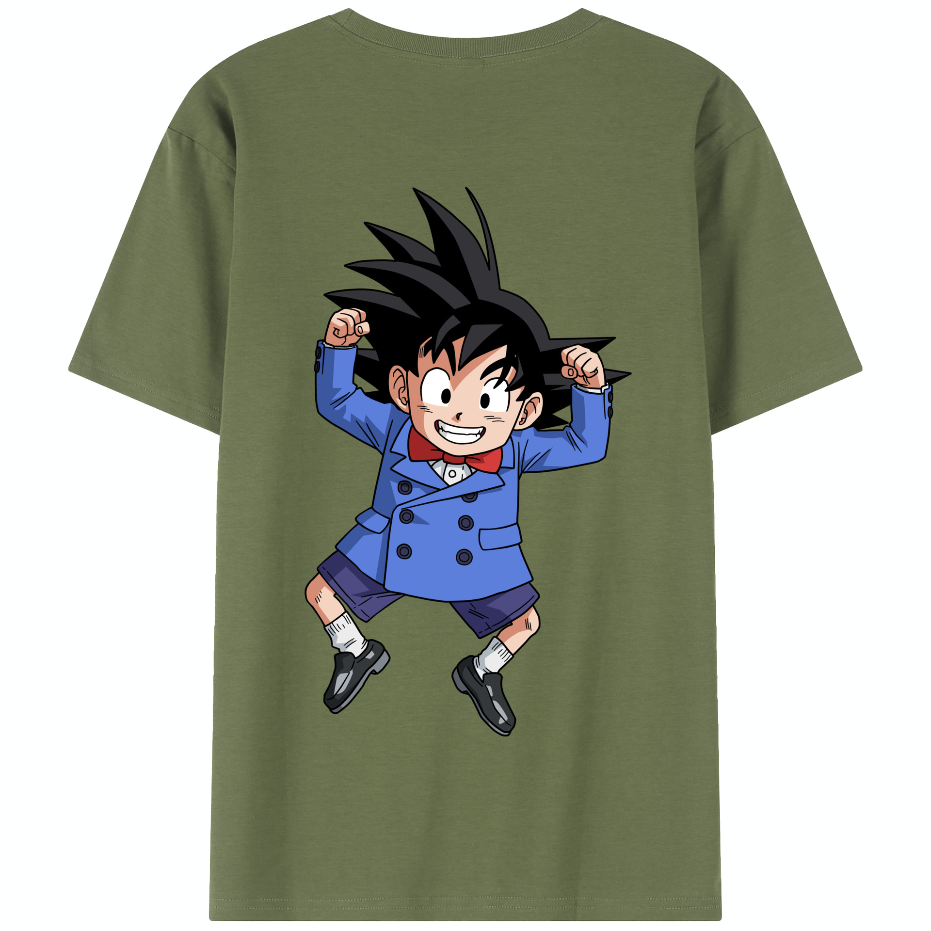 （画像用） ドラゴンボール 孫悟空（そん ごくう）Son Goku カカロット DRAGON BALL Kakarotto 綿100％半袖Tシャツ（背面プリント）